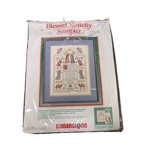 Dimensions “Blessed Nativity Sampler Sealed Vintage 1988 Rare